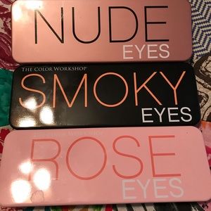 3 eyeshadow pallets